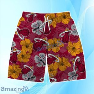 Miami Heat NBA Logo Hawaiian Shirt & Short Summer Beach Vintage Product Photo 3