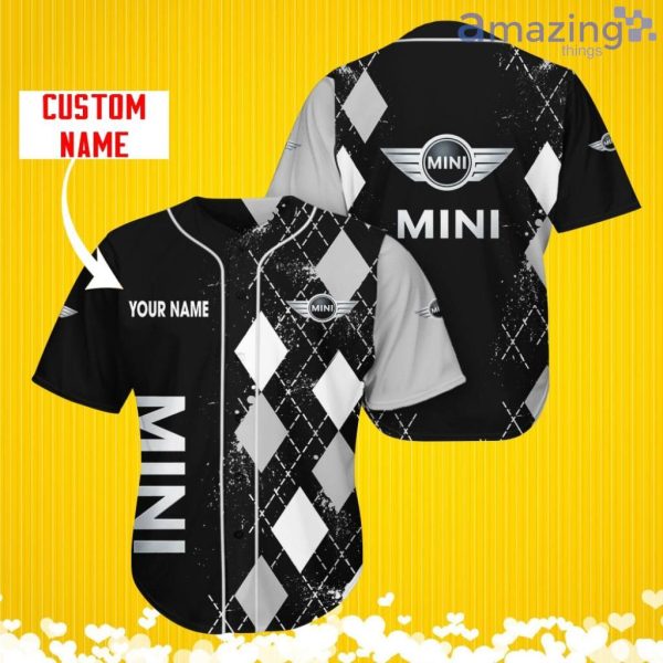 Mini Sports Logo Jersey Baseball Shirt Custom Name With Diamond Brush Pattern For Men And Women Product Photo 1