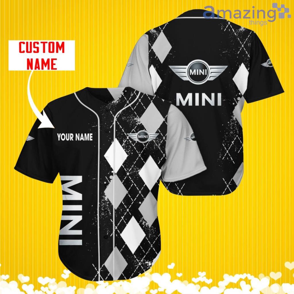 Mini Sports Logo Jersey Baseball Shirt Custom Name With Diamond Brush Pattern For Men And Women image Mini Sports Logo Jersey Baseball Shirt Custom Name With Diamond Brush Pattern For Men And Women Product Photo 1