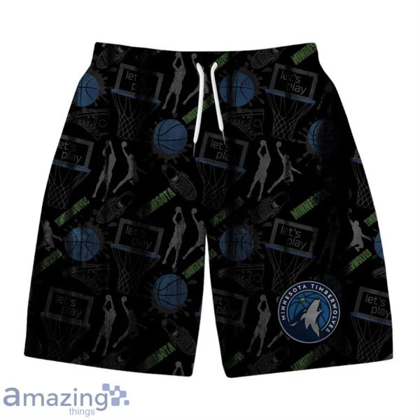 Minnesota Timberwolves NBA Logo Basketball Street Style Design Hawaiian Shirt & Short Product Photo 3