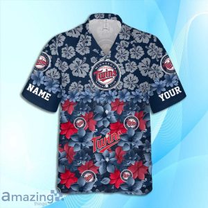 Minnesota Twins MLB Flower Hawaiian Shirt And Short Custom Name For Fans image Minnesota Twins MLB Flower Hawaiian Shirt And Short Custom Name For Fans Product Photo 3