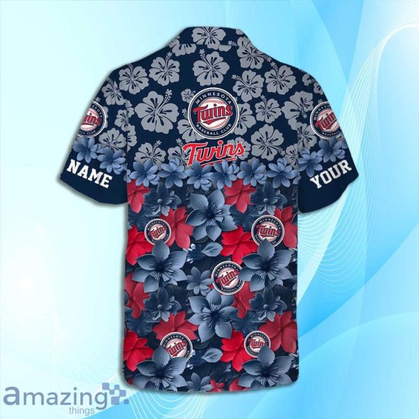 Minnesota Twins MLB Flower Hawaiian Shirt And Short Custom Name For Fans Product Photo 4