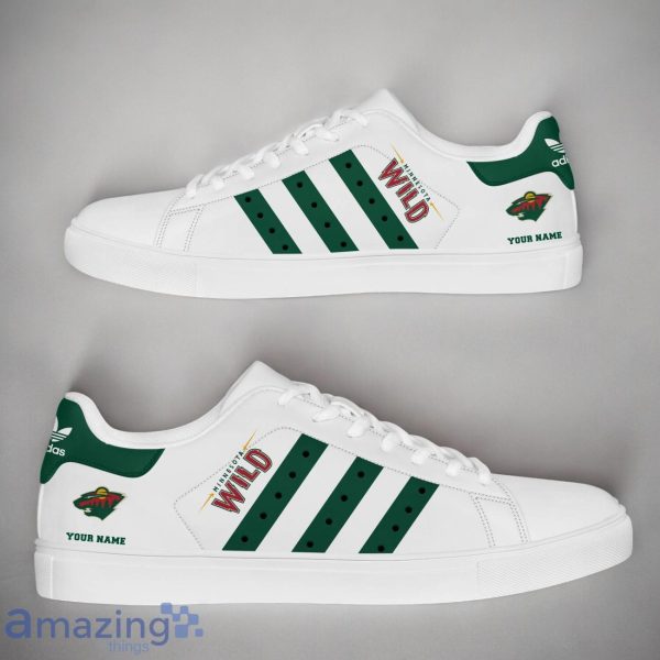 Minnesota Wild NHL Custom Name New StanSmith Shoes Gifts For Fans Product Photo 1