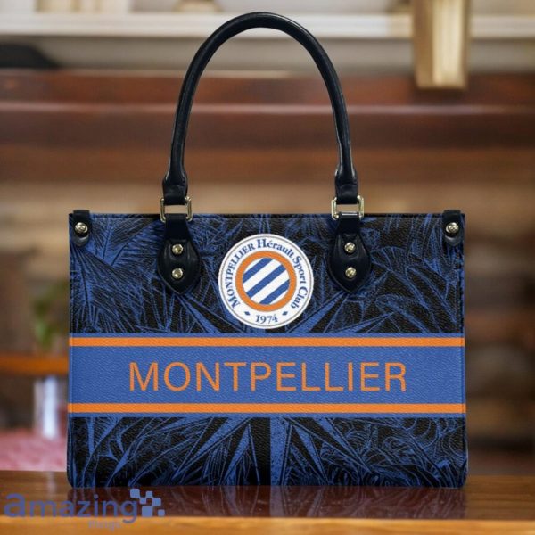 Montpellier HSC Leather Handbag Custom Name Gift For Women Product Photo 2