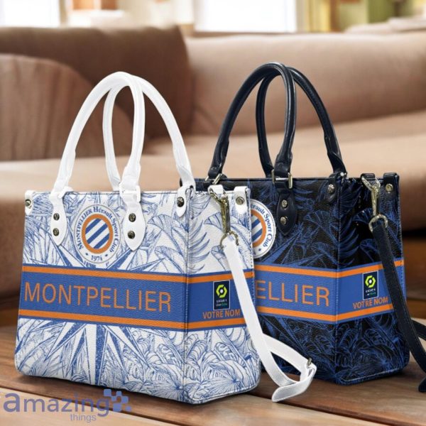 Montpellier HSC Leather Handbag Custom Name Gift For Women Product Photo 1
