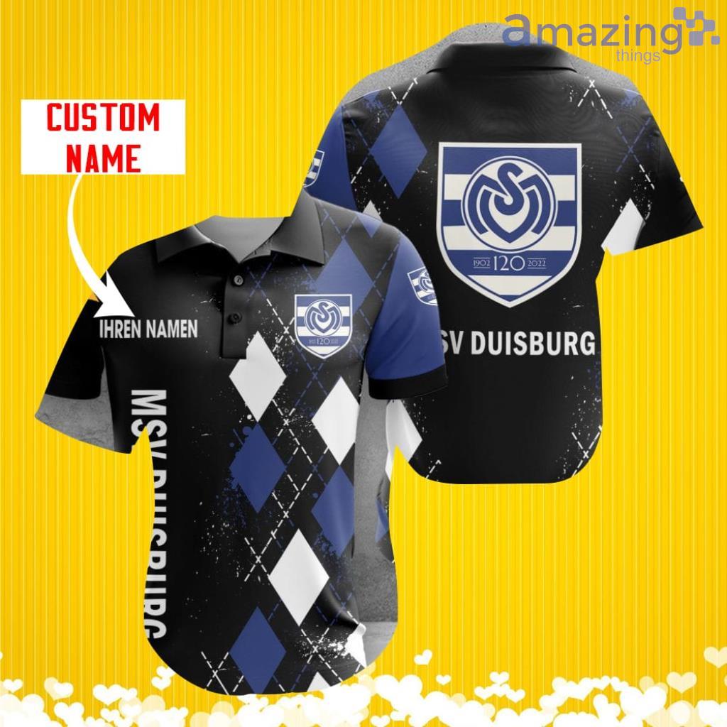 MSV Duisburg Sports Logo Jersey Baseball Shirt Custom Name With Diamond Brush Pattern For Men And Women image MSV Duisburg Sports Logo Jersey Baseball Shirt Custom Name With Diamond Brush Pattern For Men And Women Product Photo 1