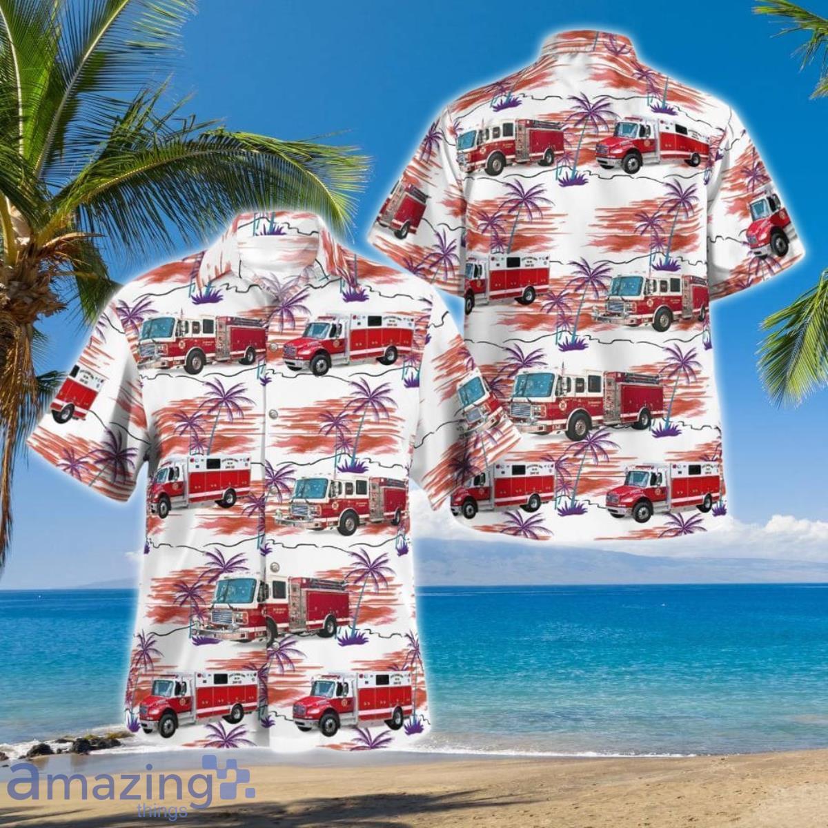 Nassau County, NY, Wantagh Fire Department Hawaiian Shirt Best Gift image Nassau County, NY, Wantagh Fire Department Hawaiian Shirt Best Gift Product Photo 1