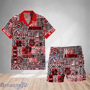 NC State Wolfpack Logo Team Hawaiian Shirt & Short New Design Summer Gift For Fans Product Photo 2