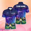Neon Light Billiard Balls Pool Name Polo Shirts Special Gift