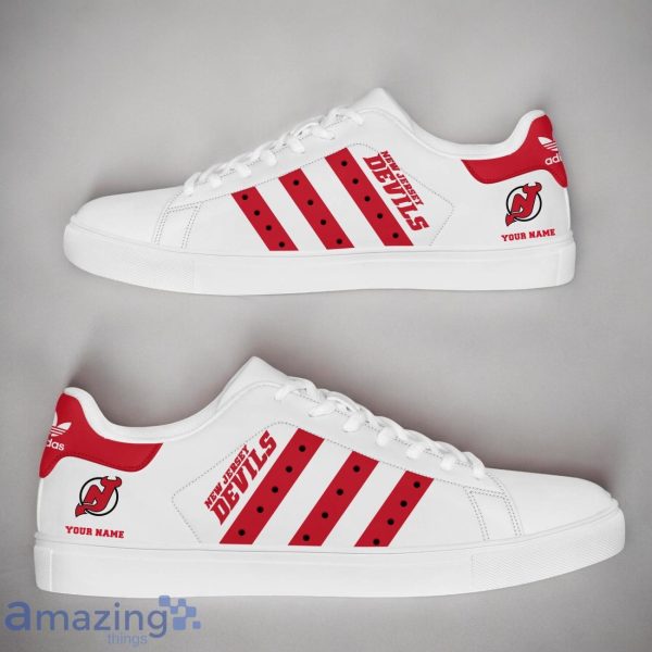 New Jersey Devils NHL Custom Name New StanSmith Shoes Gifts For Fans Product Photo 1