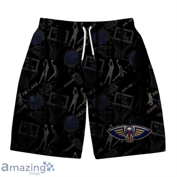 New Orleans Pelicans NBA Logo Basketball Street Style Design Hawaiian Shirt & Short Product Photo 3