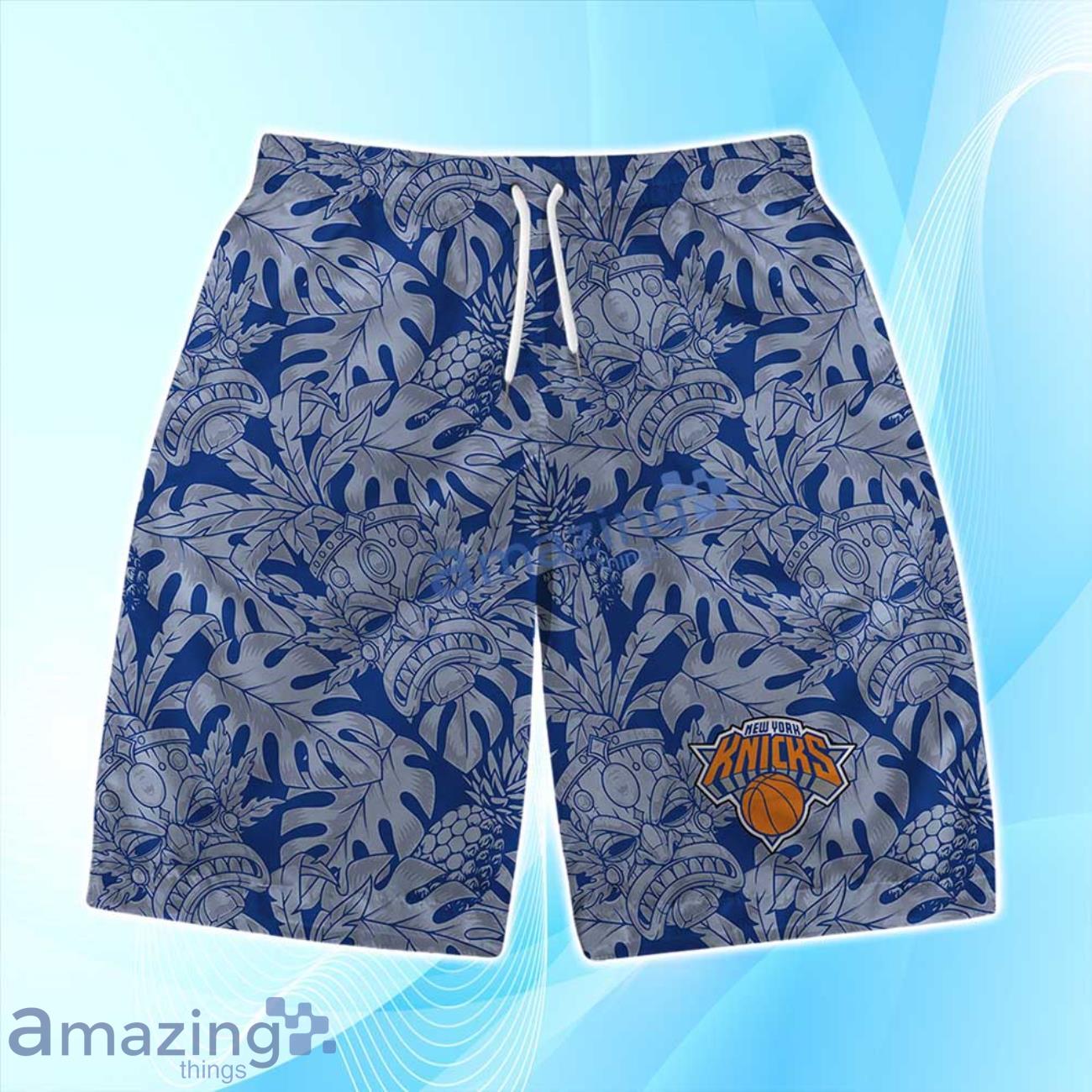 New York Knicks NBA Hawaiian Shirt & Short Summer Beach image New York Knicks NBA Hawaiian Shirt & Short Summer Beach Product Photo 3