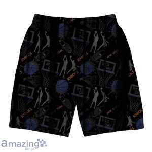 New York Knicks NBA Logo Basketball Street Style Design Hawaiian Shirt & Short image New York Knicks NBA Logo Basketball Street Style Design Hawaiian Shirt & Short Product Photo 4