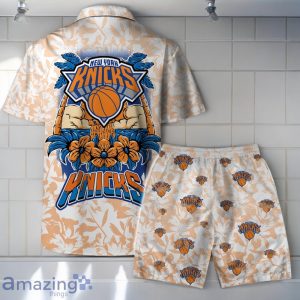 New York Knicks - NBA The Land Of Sunshine Pattern Hawaiian Shirt And Short Product Photo 2