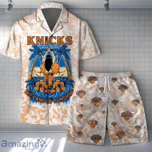 New York Knicks - NBA The Land Of Sunshine Pattern Hawaiian Shirt And Short Product Photo 1