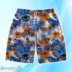 New York Knicks Team Logo Pattern Basketball Season Hawaiian Shirt & Short image New York Knicks Team Logo Pattern Basketball Season Hawaiian Shirt & Short Product Photo 3