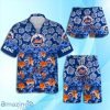 New York Mets MLB Flower Hawaiian Shirt And Short Custom Name For Fans