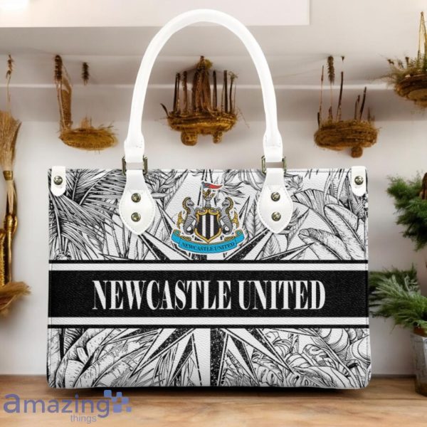 Newcastle United F.C Leather Handbag Custom Name Gift For Women Product Photo 3