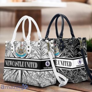 Newcastle United F.C Leather Handbag Custom Name Gift For Women Product Photo 1