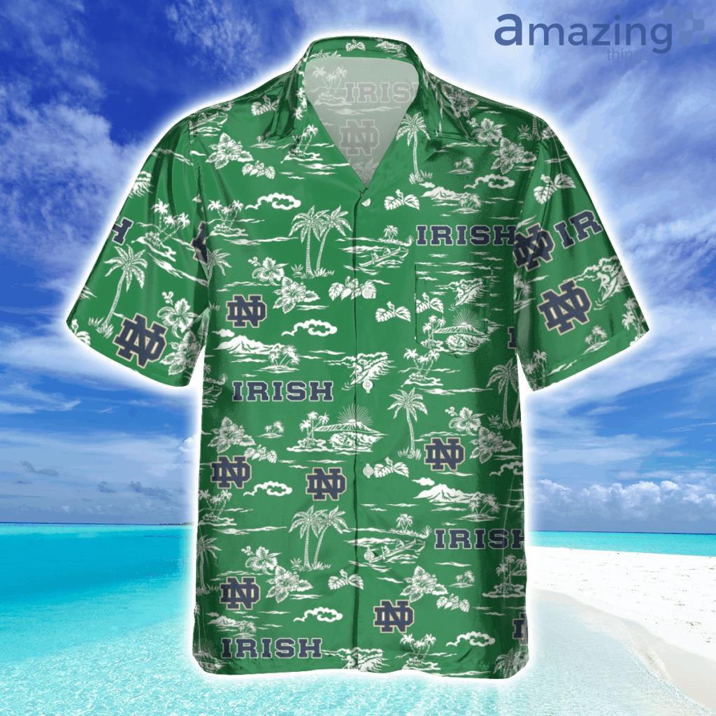 Notre Dame Fighting Irish Tropical Aop Pocket Tropical Hawaiian Shirt image Notre Dame Fighting Irish Tropical Aop Pocket Tropical Hawaiian Shirt Product Photo 1