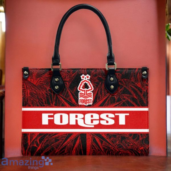 Nottingham Forest F.C Leather Handbag Custom Name Gift For Women Product Photo 2