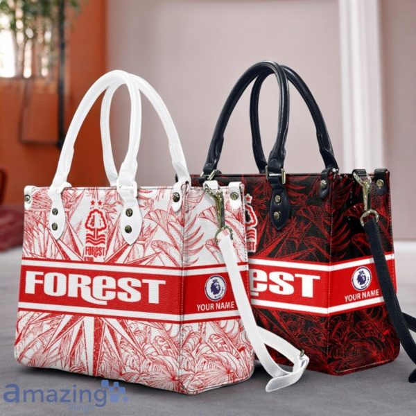 Nottingham Forest F.C Leather Handbag Custom Name Gift For Women Product Photo 1