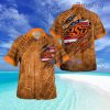Oklahoma State Cowboys American Flag Retro Printed Button Down Tropical Hawaiian Shirt