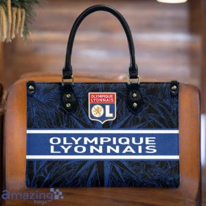 Olympique Lyonnais Leather Handbag Custom Name Gift For Women Product Photo 2