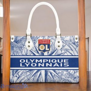 Olympique Lyonnais Leather Handbag Custom Name Gift For Women Product Photo 3