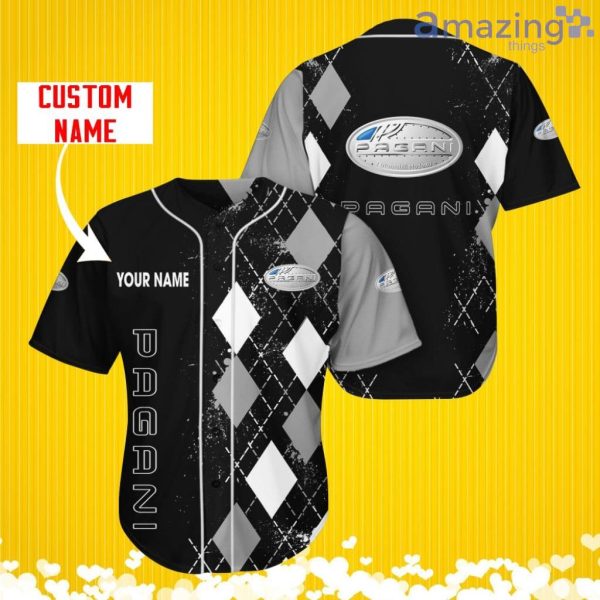 Pagani Sports Logo Jersey Baseball Shirt Custom Name With Diamond Brush Pattern For Men And Women Product Photo 1