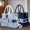 Paris FC Leather Handbag Custom Name Gift For Women