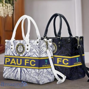 Pau Football Club Leather Handbag Custom Name Gift For Women Product Photo 1