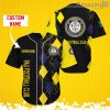 Pau Football Club Sports Logo Jersey Baseball Shirt Custom Name With Diamond Brush Pattern For Men And Women