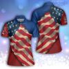 Personalized flag us polo shirt