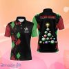 Personalized Funny Christmas Ball Billiards Polo Shirts, Billiard Shirt Designs Special Gift