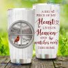 Personalized Memorial Tumbler, Memory Gift Idea, Family, Angels, A Big Piece Of My Heart Lives In Heaven