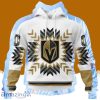 Personalized Nhl Vegas Golden Knights New Design With Native Pattern Hoodie 3D All Over Print All Over Print Vintage For Big Fans
