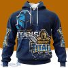 Personalized Nrl Gold Coast Titans Special Retro Logo Design Hoodie 3D All Over Print Vintage For Big Fans
