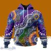 Personalized Nrl Melbourne Storm Special Indigenous Design Hoodie 3D All Over Print Vintage For Big Fans