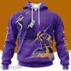 Personalized Nrl Melbourne Storm Special Retro Logo Design Hoodie 3D All Over Print Vintage For Big Fans