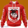 Personalized Nrl St. George Illawarra Dragons Special Retro Logo Design Hoodie 3D All Over Print Vintage For Big Fans