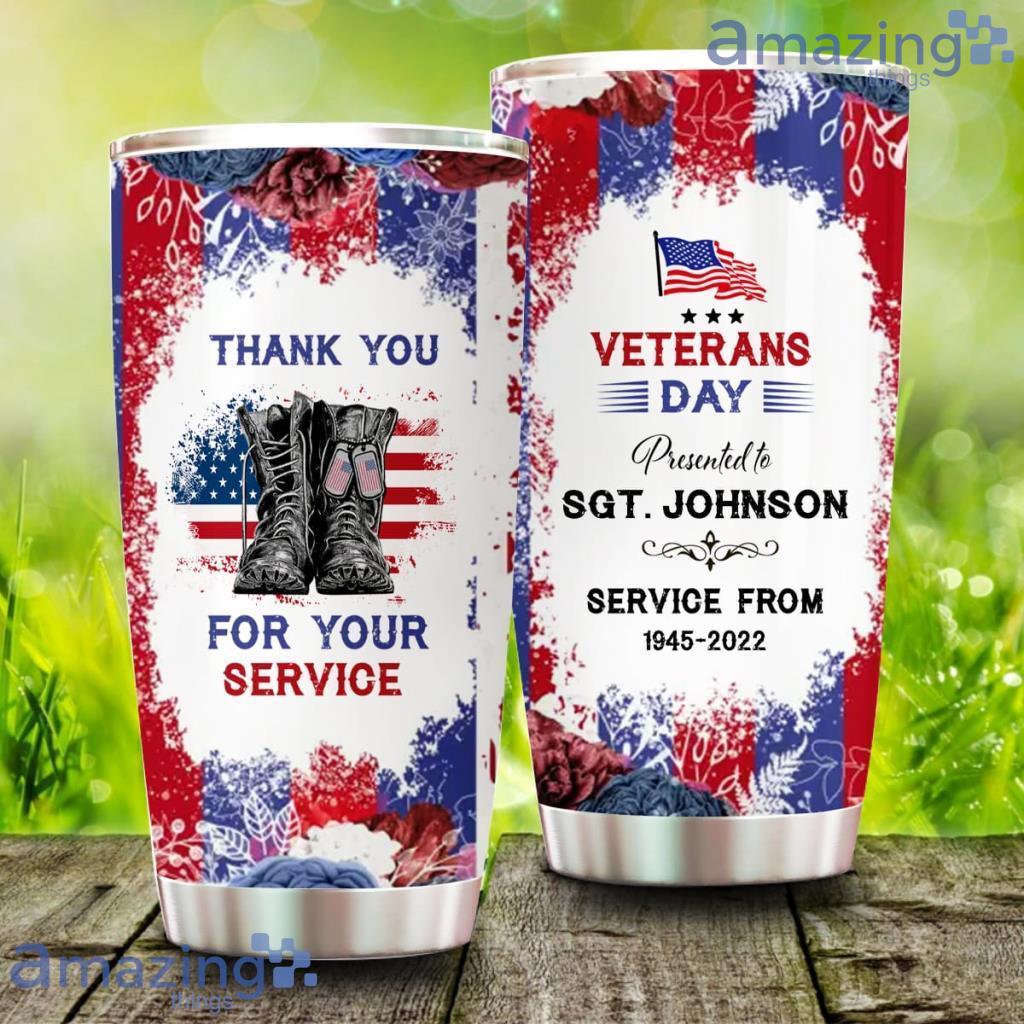 Personalized Veteran Day Gift Tumbler, Gift Idea For Veteran Family Member, Thank You My Veteran My Hero image Personalized Veteran Day Gift Tumbler, Gift Idea For Veteran Family Member, Thank You My Veteran My Hero Product Photo 1