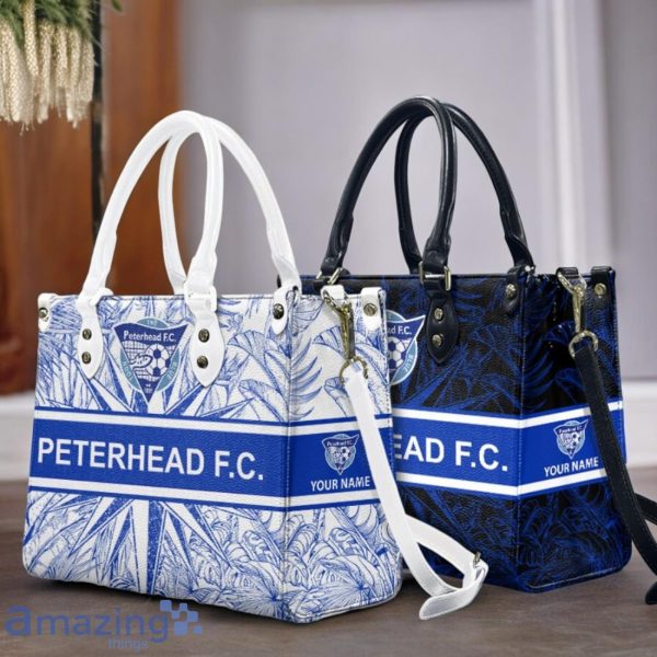 Peterhead F.C. Leather Handbag Custom Name Gift For Women Product Photo 1