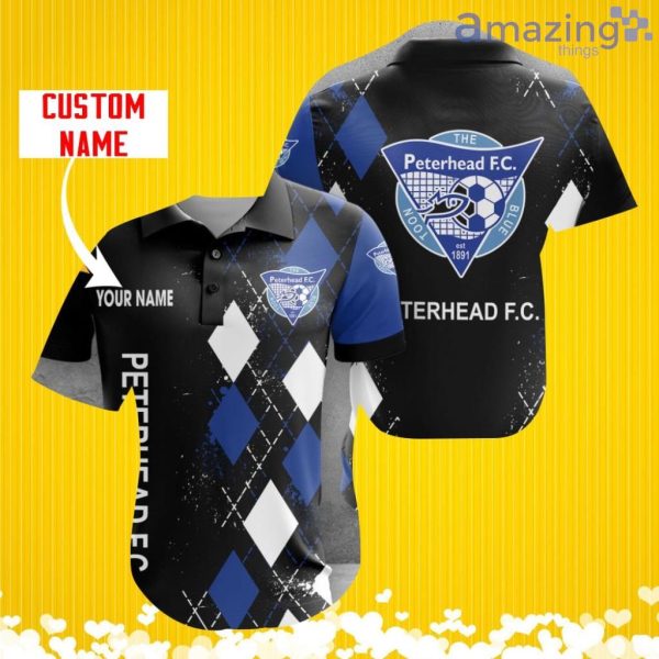 Peterhead F.C. Sports Logo Jersey Baseball Shirt Custom Name With Diamond Brush Pattern For Men And Women Product Photo 1