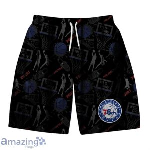 Philadelphia 76ers NBA Logo Basketball Street Style Design Hawaiian Shirt & Short Product Photo 3