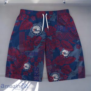 Philadelphia 76ers Team Logo Pattern Retro Magic Hawaiian Shirt And Short Product Photo 3