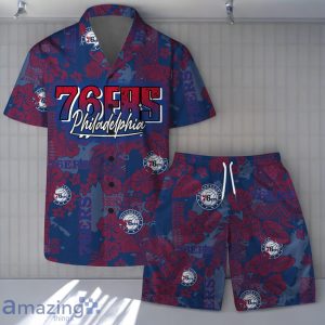 Philadelphia 76ers Team Logo Pattern Retro Magic Hawaiian Shirt And Short Product Photo 1
