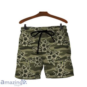 Philadelphia Phillies Logo Camo Pattern 3D Hawaiian Shirt & Short Product Photo 3