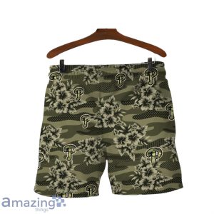 Philadelphia Phillies Logo Camo Pattern 3D Hawaiian Shirt & Short Product Photo 4