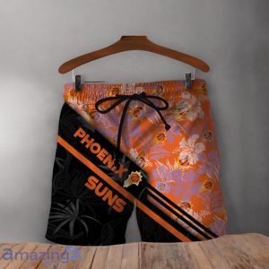 Phoenix Suns Logo Flower Pattern Hawaiian Shirt & Short image Phoenix Suns Logo Flower Pattern Hawaiian Shirt & Short Product Photo 3
